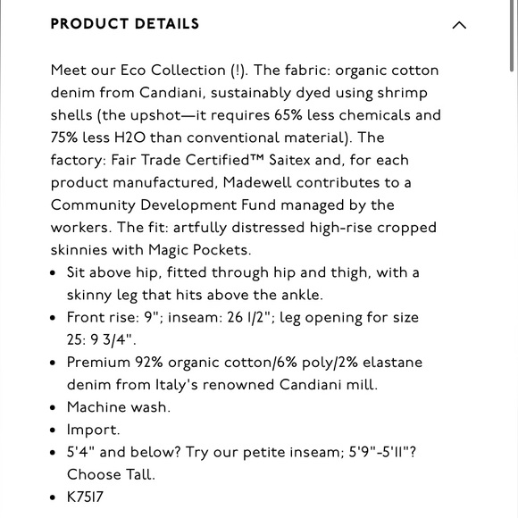 Madewell 9" Mid-Rise Skinny Crop Jeans in Delmar Wash K7517 - Picture 6 of 12